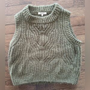 Preloved size XS green Madewell sweater vest